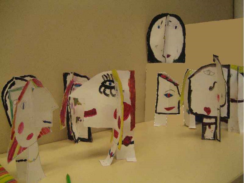 portrait picasso Basteln, Schule